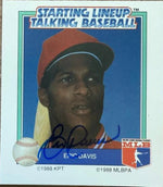 Eric Davis Signed 1988 Parker Bros. Starting Lineup Talking Baseball All-Stars Baseball Card - Cincinnati Reds #20 VAR