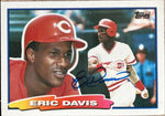Eric Davis Signed 1988 Topps Big Baseball Card - Cincinnati Reds #20