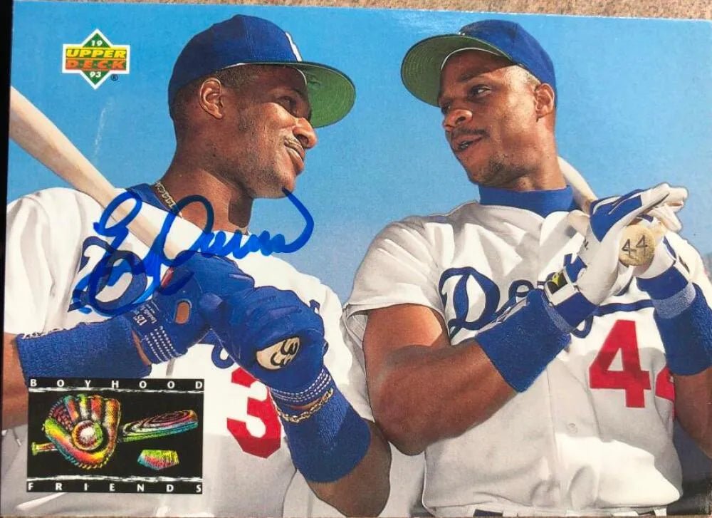 Eric Davis Signed 1993 Upper Deck Baseball Card - Los Angeles Dodgers #477