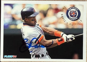 Eric Davis Signed 1994 Fleer Baseball Card - Detroit Tigers #126
