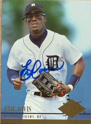 Eric Davis Signed 1994 Fleer Ultra Baseball Card - Detroit Tigers #354