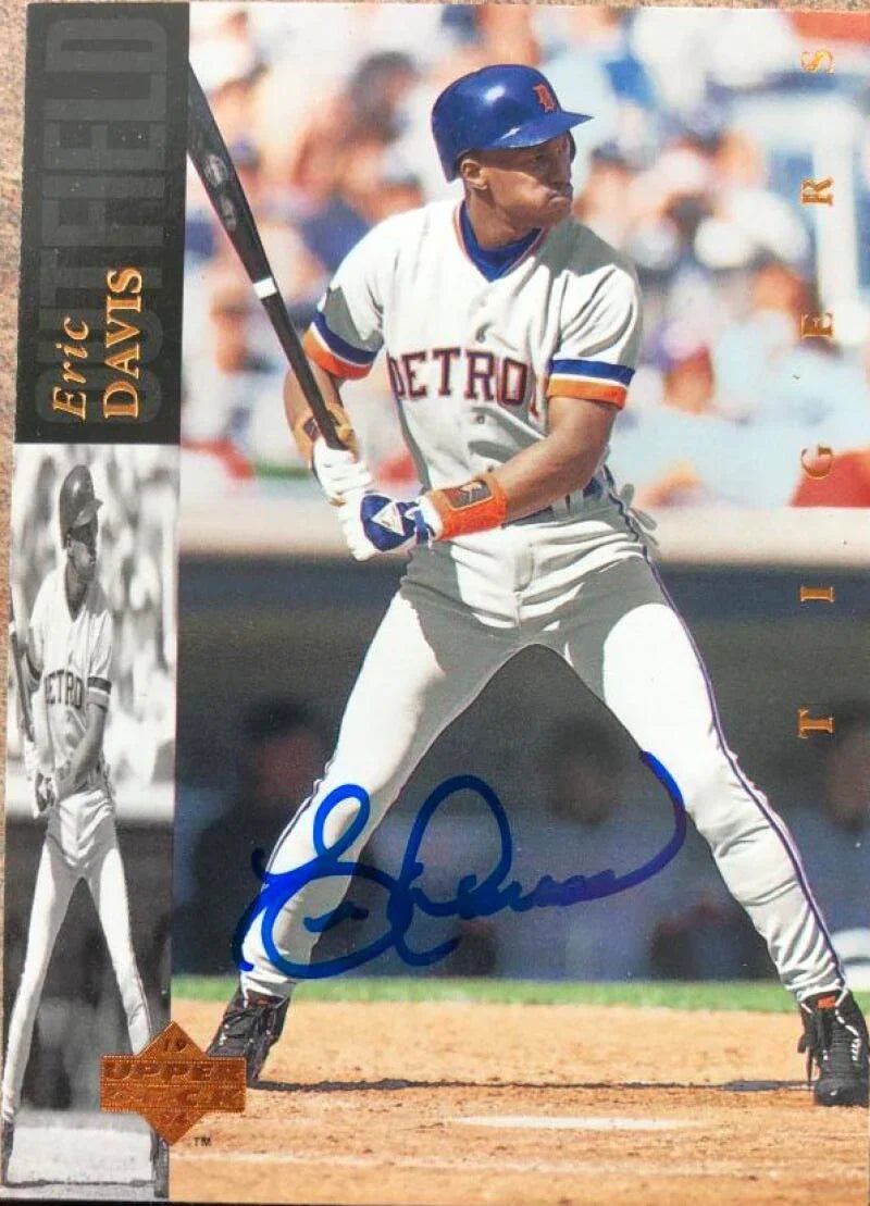 Eric Davis Signed 1994 Upper Deck Baseball Card - Detroit Tigers #261