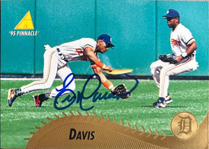 Eric Davis Signed 1995 Pinnacle Baseball Card - Detroit Tigers #338
