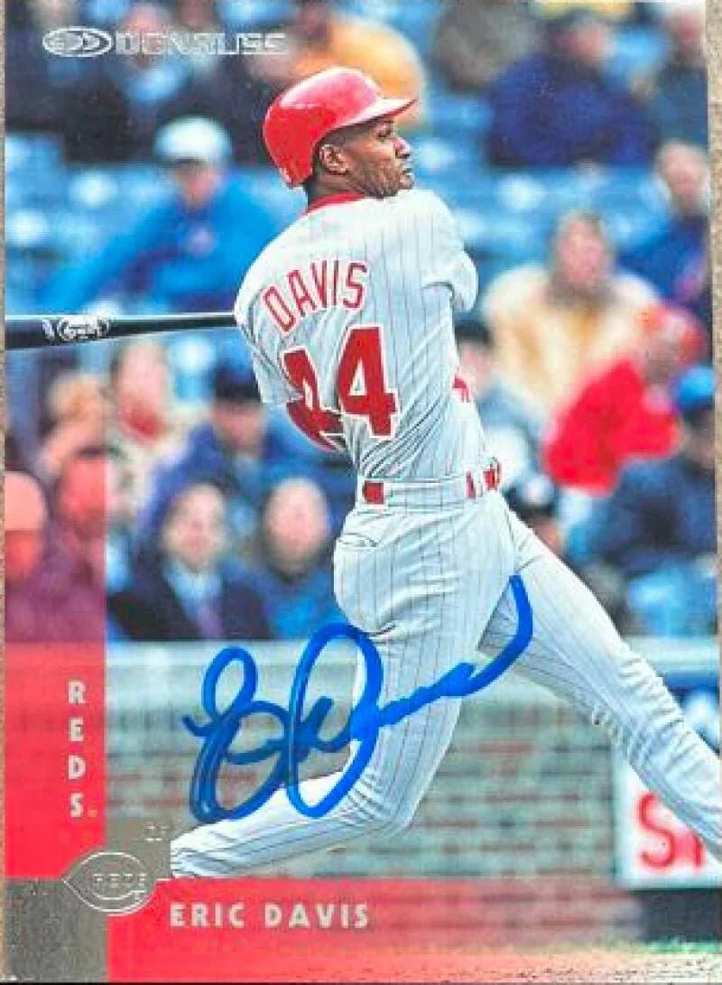 Eric Davis Signed 1997 Donruss Baseball Card - Baltimore Orioles #190