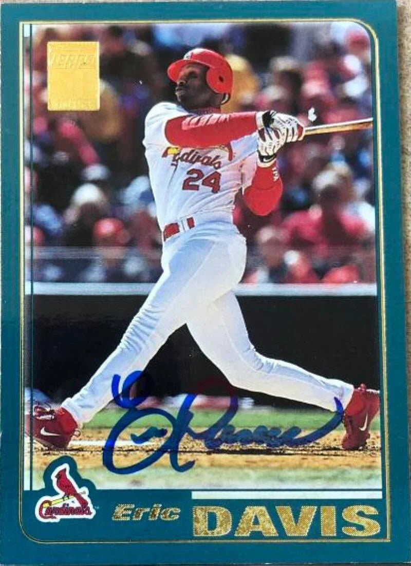 Eric Davis Signed 2001 Topps Baseball Card - St Louis Cardinals #265