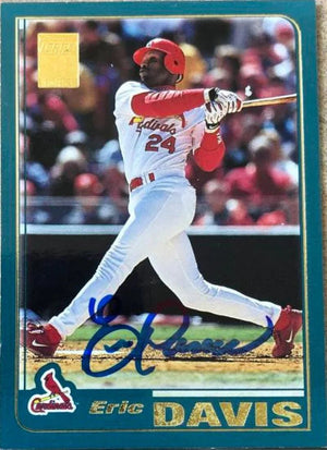 Eric Davis Signed 2001 Topps Baseball Card - St Louis Cardinals #265