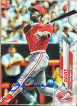 Eric Davis Signed 2020 Topps Update Baseball Card - CIncinnati Reds #U-204 HRD