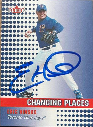 Eric Hinske Signed 2002 Fleer Baseball Card - Toronto Blue Jays - PastPros