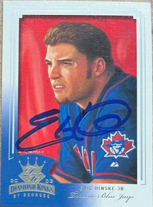 Eric Hinske Signed 2003 Donruss Diamond Kings Baseball Card - Toronto Blue Jays - PastPros