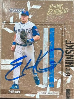 Eric Hinske Signed 2004 Donruss Leather & Lumber Baseball Card - Toronto Blue Jays