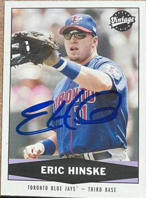 Eric Hinske Signed 2004 Upper Deck Vintage Baseball Card - Toronto Blue Jays