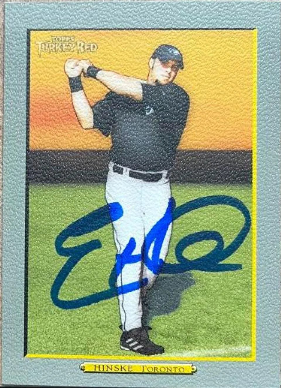 Eric Hinske Signed 2005 Topps Turkey Red Baseball Card - Toronto Blue Jays
