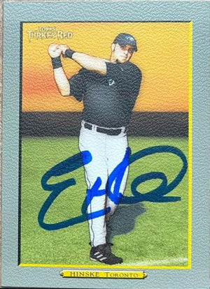 Eric Hinske Signed 2005 Topps Turkey Red Baseball Card - Toronto Blue Jays