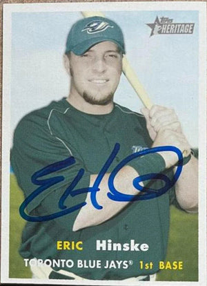 Eric Hinske Signed 2006 Topps Heritage Baseball Card - Toronto Blue Jays