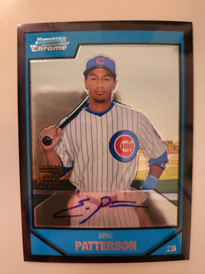 Eric Patterson Signed 2007 Bowman Chrome Prospects Baseball Card - Chicago Cubs #BC247 AU - PastPros