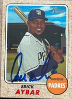 Erick Aybar Signed 2017 Topps Heritage Baseball Card - San Diego Padres