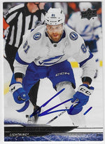 Erik Cernak Signed 2024-25 Upper Deck Hockey Card - Tampa Bay Lightning