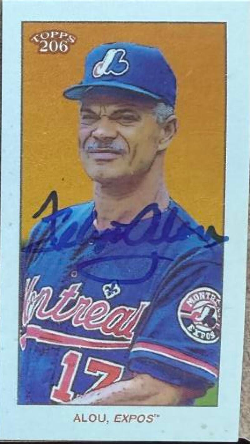 Felipe Alou Signed 2022 Topps 206 Baseball Card - Montreal Expos (W1)