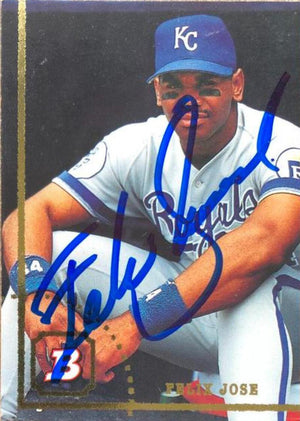 Felix Jose Signed 1994 Bowman Baseball Card - Kansas City Royals - PastPros