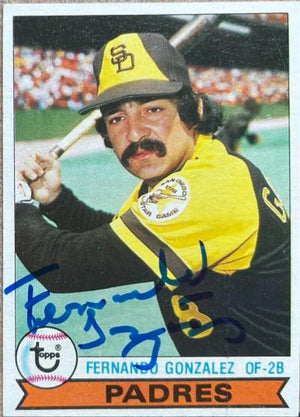 Fernando Gonzalez Signed 1979 Topps Baseball Card - San Diego Padres