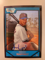 Fernando Martinez Signed 2007 Bowman Chrome Prospects Baseball Card - New York Mets #BC221 - PastPros