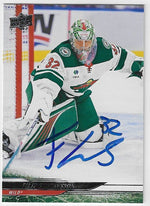 Filip Gustavsson Signed 2024-25 Upper Deck Hockey Card - Minnesota Wild