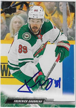 Frederick Gaudreau Signed 2022-23 Upper Deck Hockey Card - Minnesota Wild