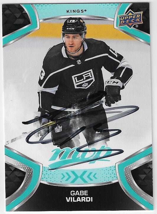 Gabe Vilardi Signed 2021-22 Upper Deck MVP Hockey Card - Los Angeles Kings