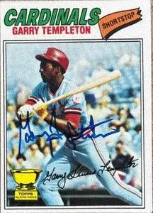 Garry Templeton Signed 1977 Topps Baseball Card - St Louis Cardinals