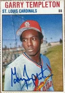 Garry Templeton Signed 1979 Hostess Baseball Card - St Louis Cardinals