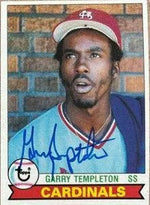 Garry Templeton Signed 1979 Topps Baseball Card - St Louis Cardinals