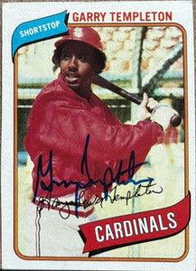 Garry Templeton Signed 1980 Topps Baseball Card - St Louis Cardinals - PastPros