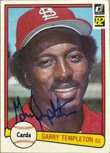 Garry Templeton Signed 1982 Donruss Baseball Card - St Louis Cardinals
