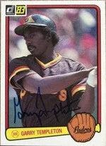 Garry Templeton Signed 1983 Donruss Baseball Card - San Diego Padres