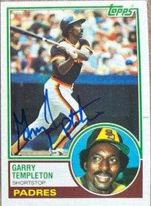 Garry Templeton Signed 1983 Topps Baseball Card - San Diego Padres