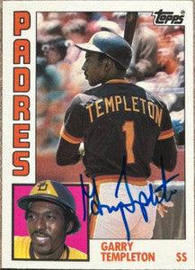 Garry Templeton Signed 1984 Topps Tiffany Baseball Card - San Diego Padres - PastPros