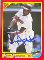 Garry Templeton Signed 1990 Score Baseball Card - San Diego Padres