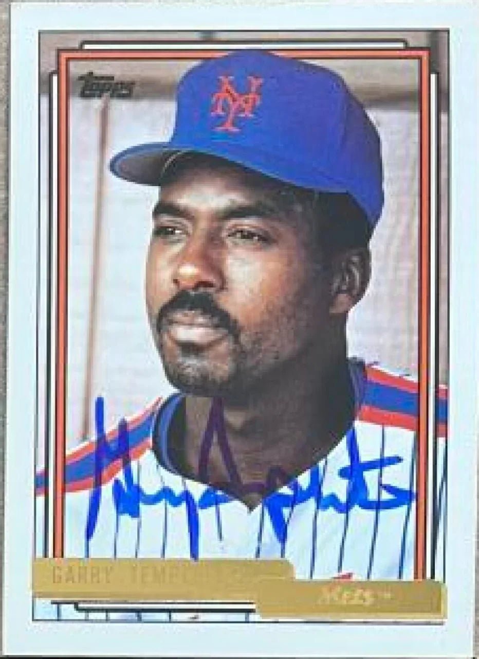Garry Templeton Signed 1992 Topps Gold Baseball Card - New York Mets
