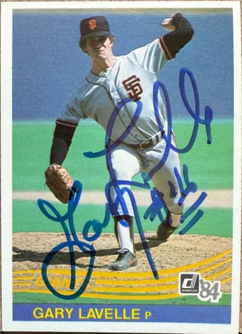 Gary Lavelle Signed 1984 Donruss Baseball Card - San Francisco Giants