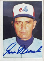 Gene Mauch Signed 1976 SSPC Baseball Card - Montreal Expos - PastPros