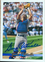 Geno Petralli Signed 1993 Upper Deck Baseball Card - Texas Rangers