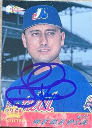 Gil Heredia Signed 1994 Pacific Baseball Card - Montreal Expos