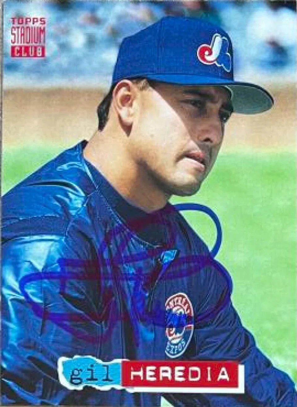 Gil Heredia Signed 1994 Stadium Club Baseball Card - Montreal Expos