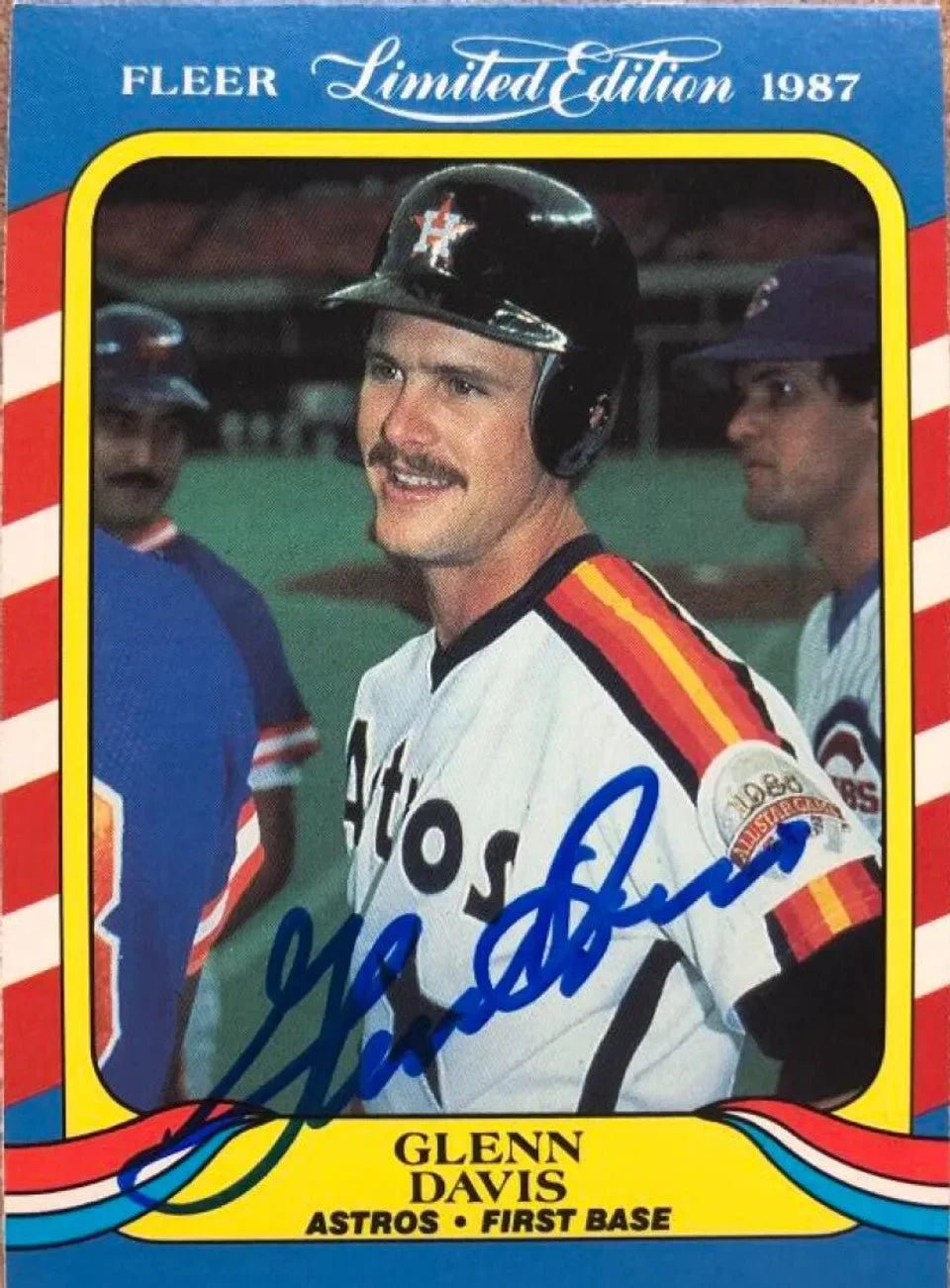 Glenn Davis Signed 1987 Fleer Limited Edition Baseball Card - Houston Astros