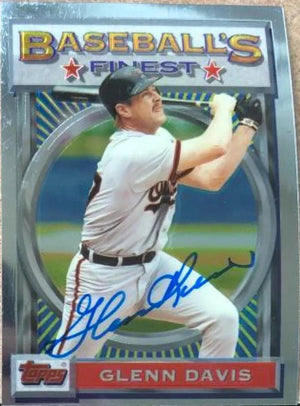 Glenn Davis Signed 1993 Topps Finest Baseball Card - Baltimore Orioles
