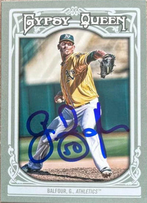 Grant Balfour Signed 2013 Topps Gypsy Queen Baseball Card - Oakland A's