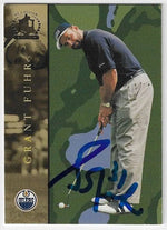 Grant Fuhr Signed 2002-03 In the Game Be A Player Card - Edmonton Oilers