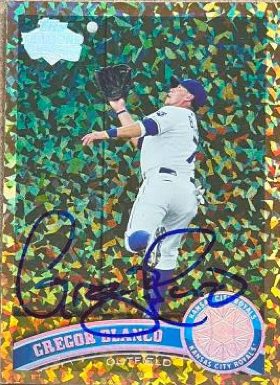 Gregor Blanco Signed 2011 Topps Cognac Diamond Anniversary Baseball Card - Kansas City Royals