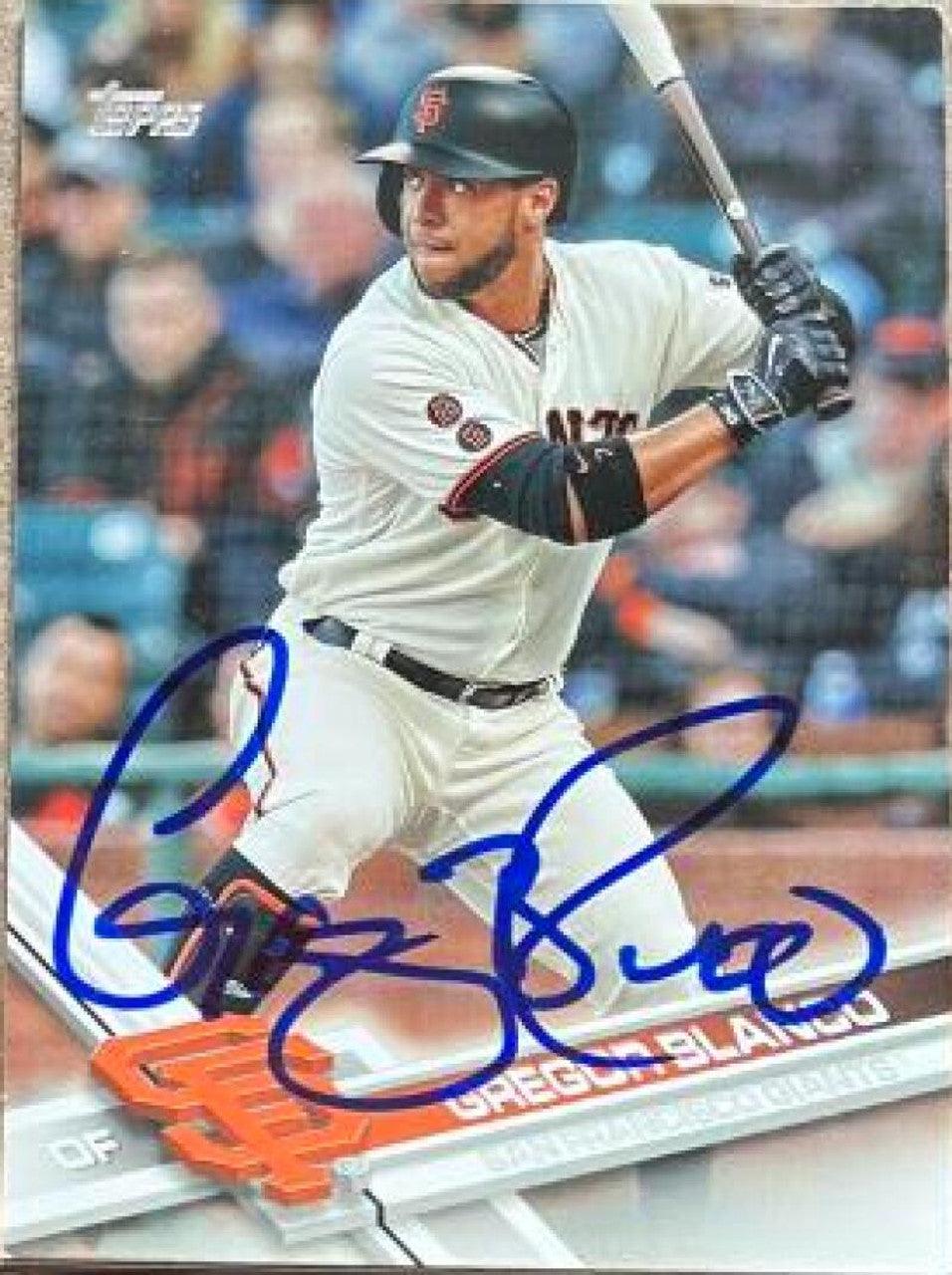 Gregor Blanco Signed 2017 Topps Baseball Card - San Francisco Giants - PastPros