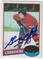 Guy Lapointe Signed 1980-81 Topps Hockey Card - Montreal Canadiens